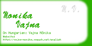 monika vajna business card