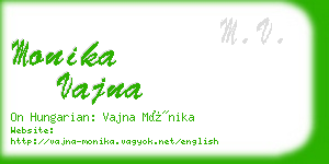 monika vajna business card